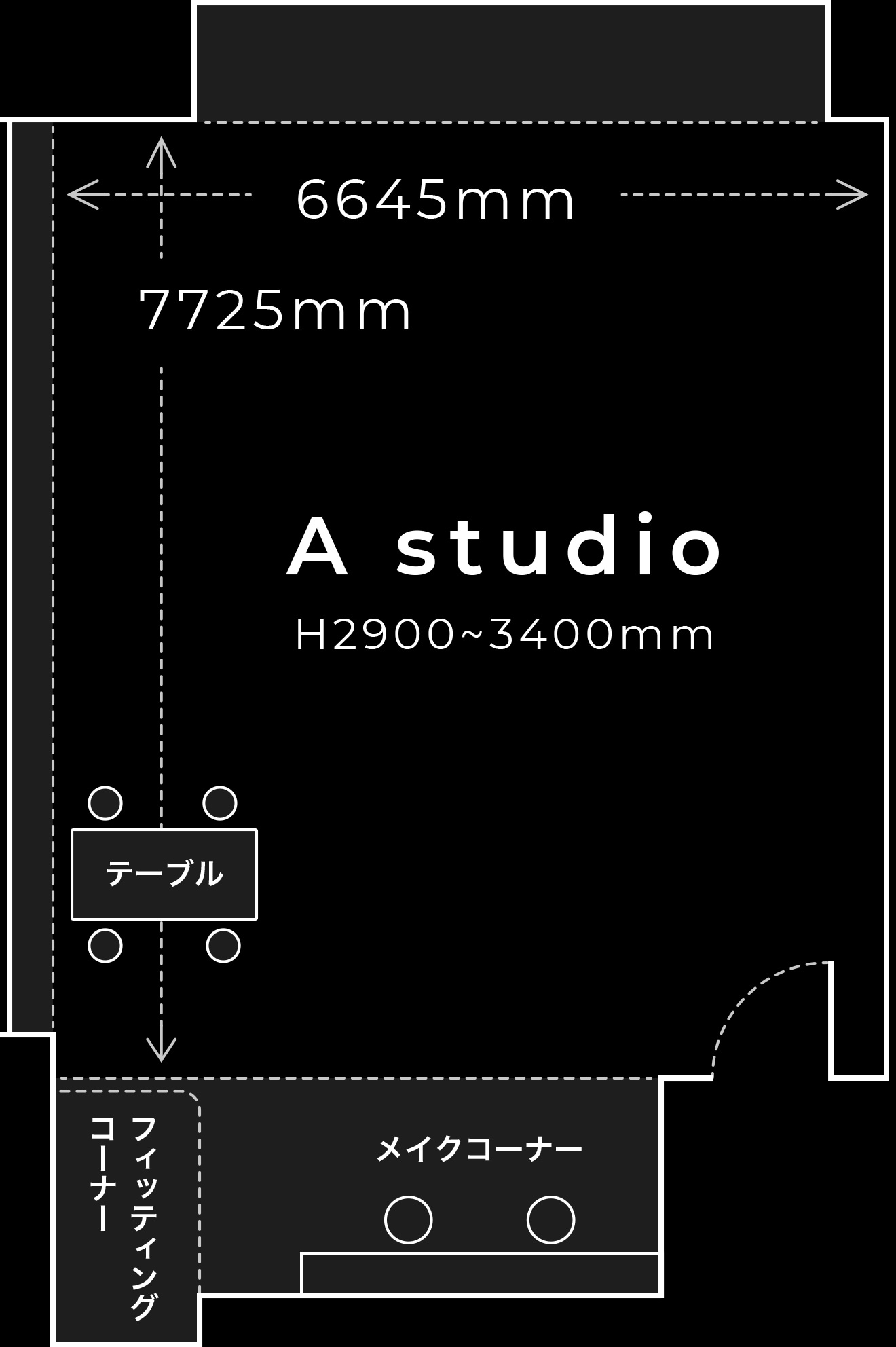 Aスタジオフロアマップ