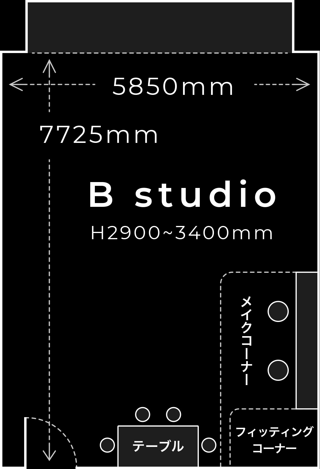 Bスタジオフロアマップ